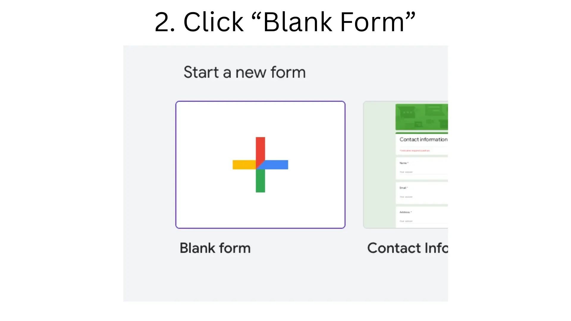 Click Blank Form