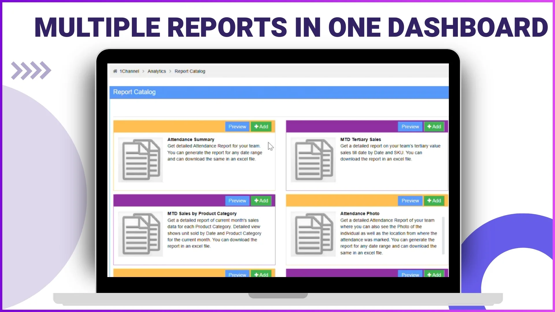 Multiple Reports in One Dashboard