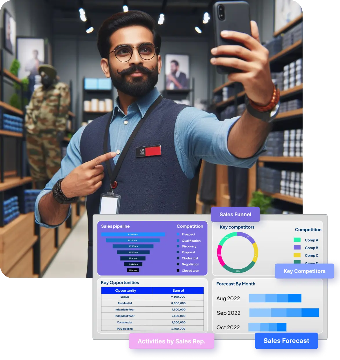 1Channel sales force automation process compliance and reporting